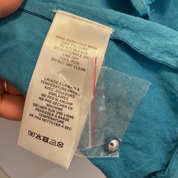 Urban Outfitters Norma Teal Button-Down Romper Size XS - Picture 8 of 8